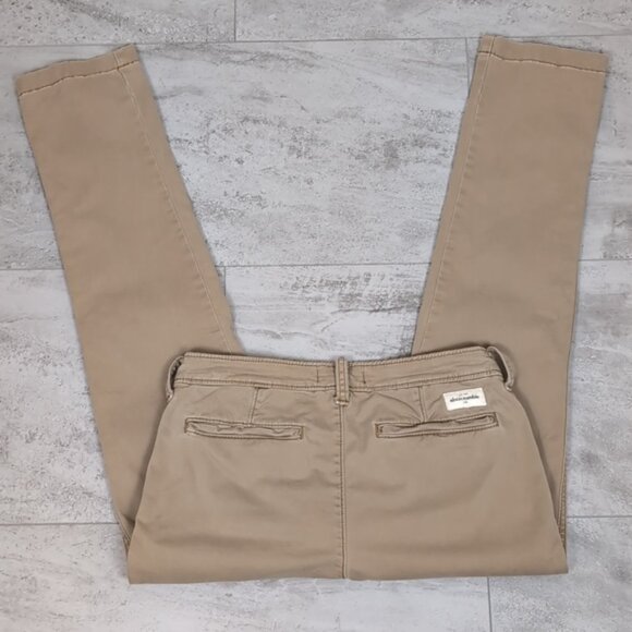 3/$20 Abercrombie & Fitch Chino Khaki Pants Slim Straight Leg Casual Preppy - Picture 13 of 14